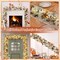 Fall Garland with Lights, White Pumpkins Berries & Maple Leaves - 1PC